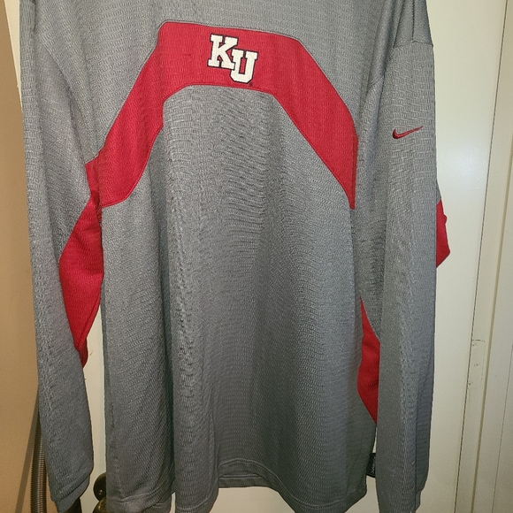Kansas KU Nike Longsleeve dri fit medium weight xl team authentic - Picture 1 of 5